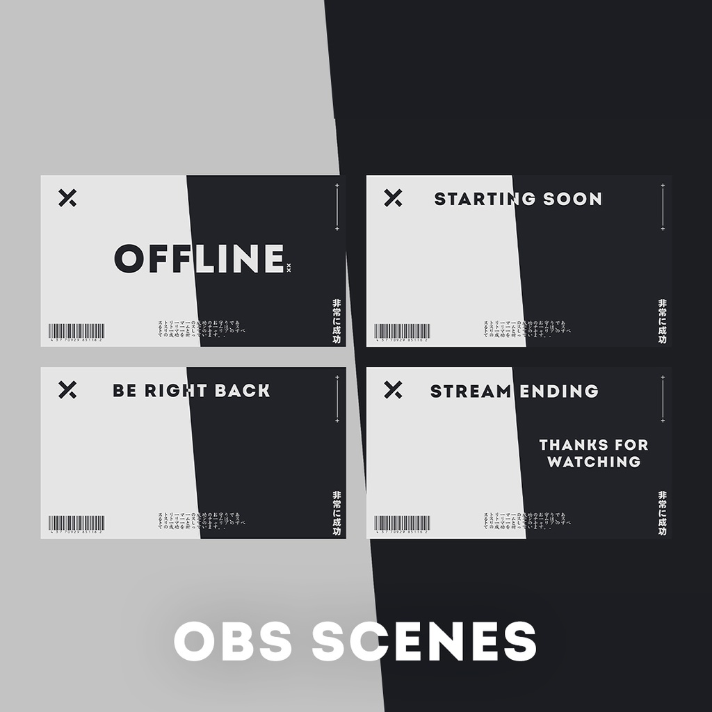 モダン ストリーム オーバーレイ | Modern Stream Overlay