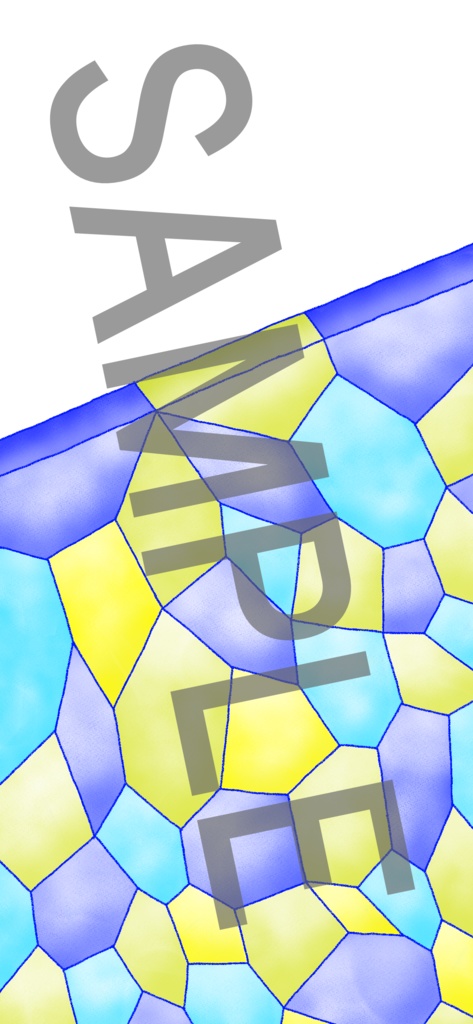 スマホ壁紙 blue and yellow crack