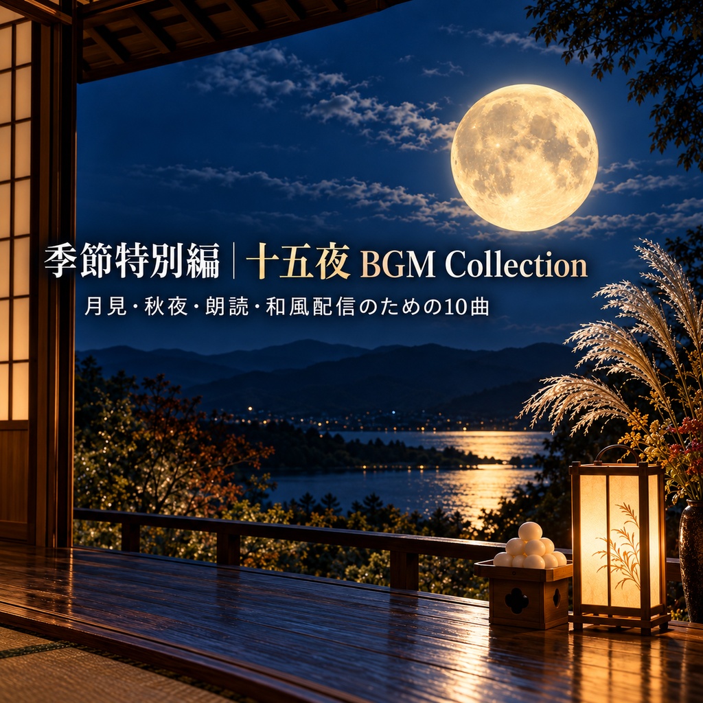 【和風BGM素材】十五夜・秋夜のための10曲|朗読・雑談・月見配信・ゲーム利用OK