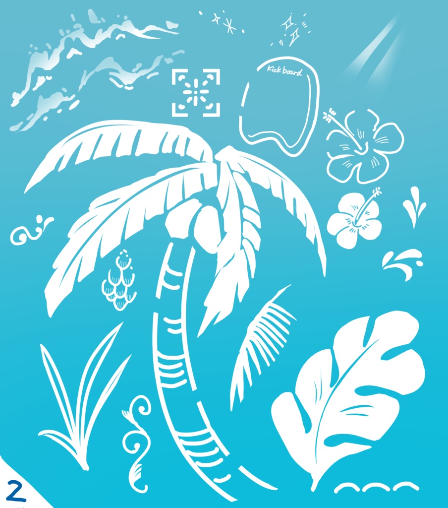 マーカー落書きSUMMERセット