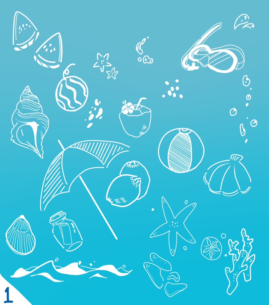 マーカー落書きSUMMERセット