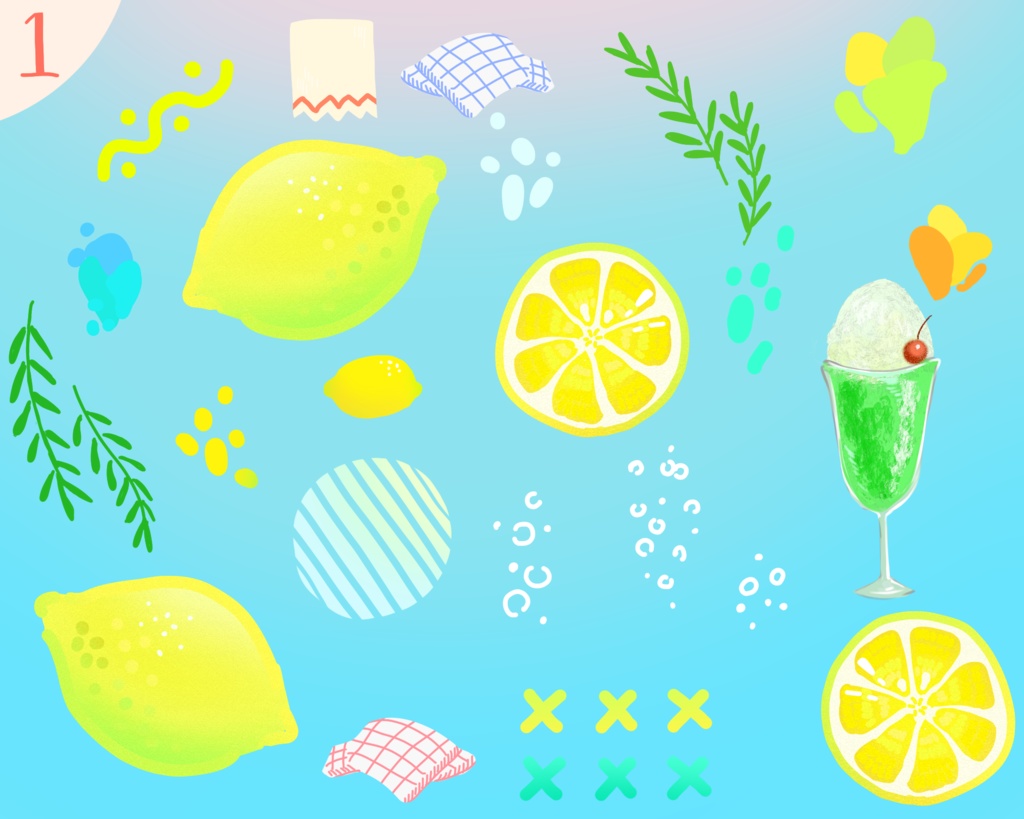 マーカー落書きSUMMERセット②