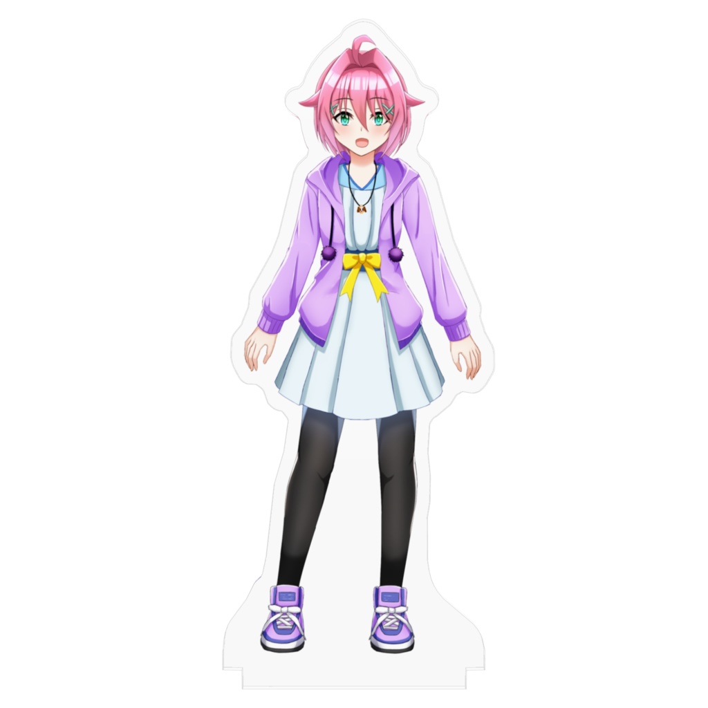 【ロゴ入り台座付き】早乙女明日兎アクリルスタンド -Live2D立ち絵ver.-