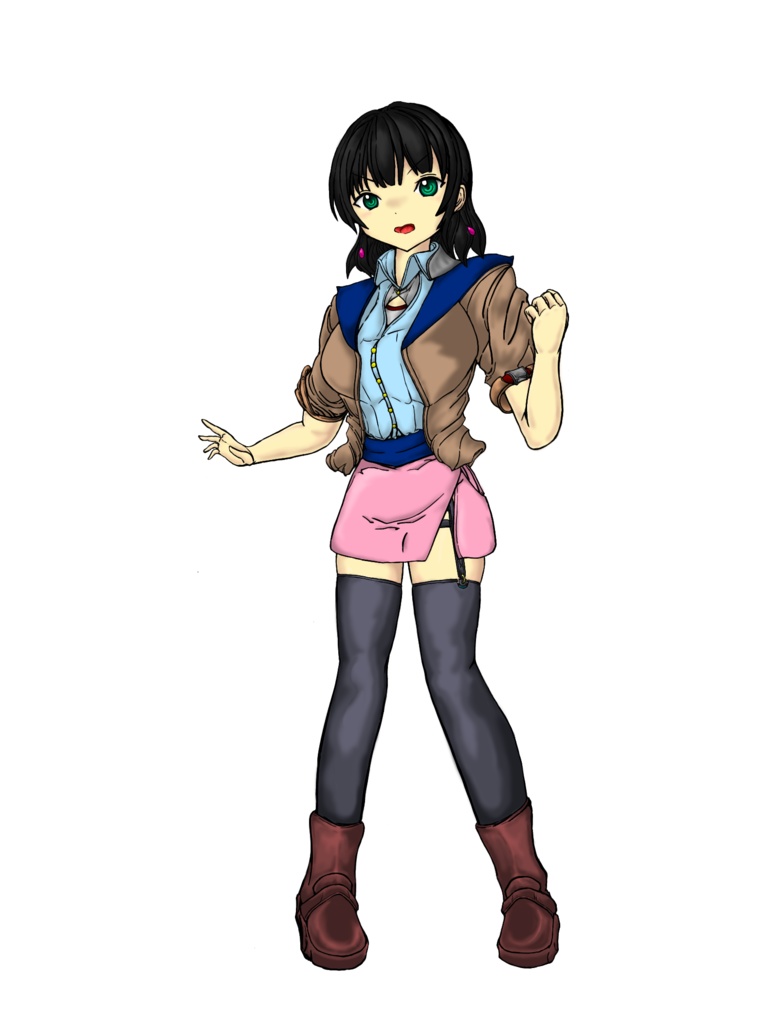 立ち絵イラスト　「星狩めほら」