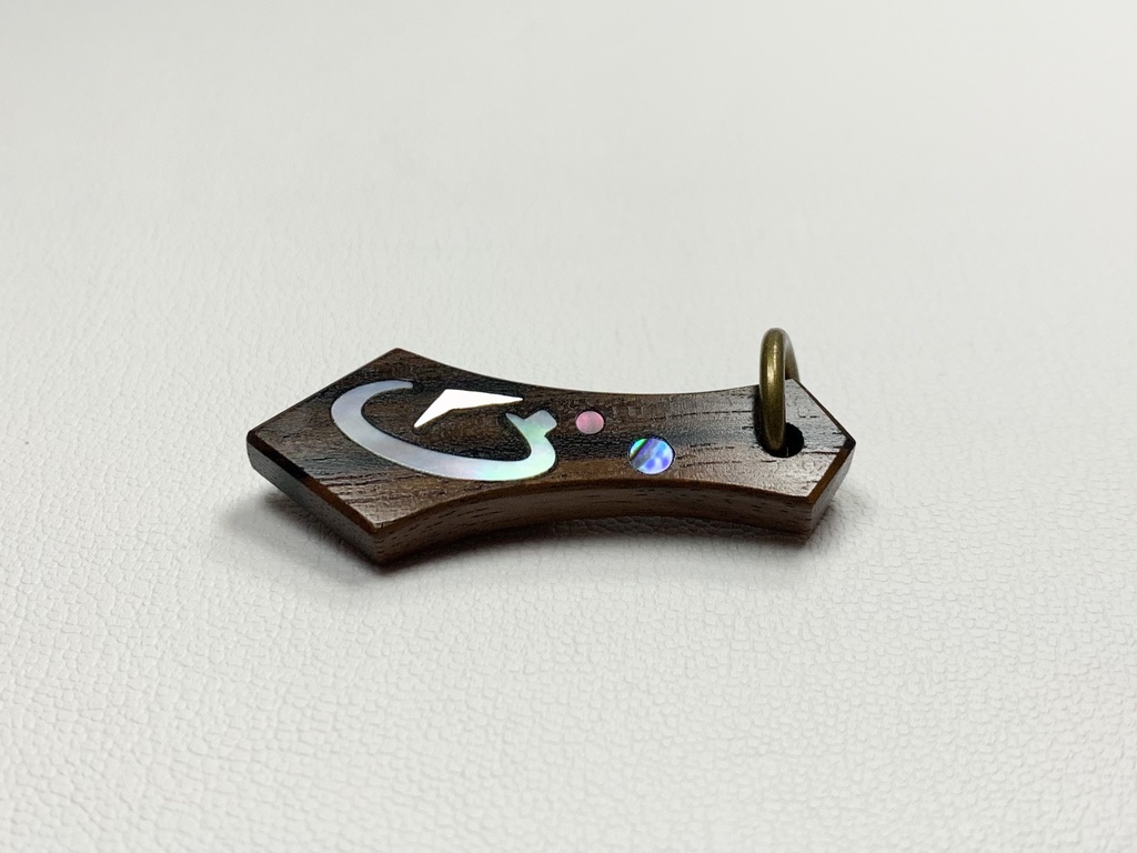 十六夜咲夜 木製インレイアクセサリー(ペンダント・キーホルダー・ストラップ)