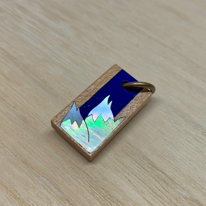 八雲藍 木製インレイアクセサリー(ペンダント・キーホルダー・ストラップ)