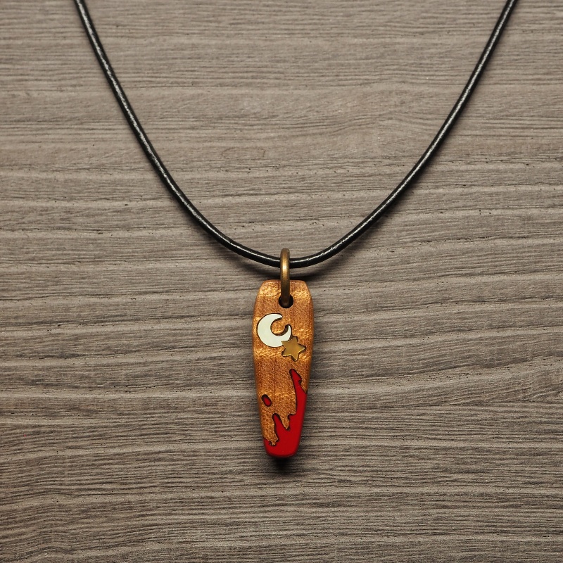 清蘭 木製インレイアクセサリー(ペンダント・キーホルダー・ストラップ)