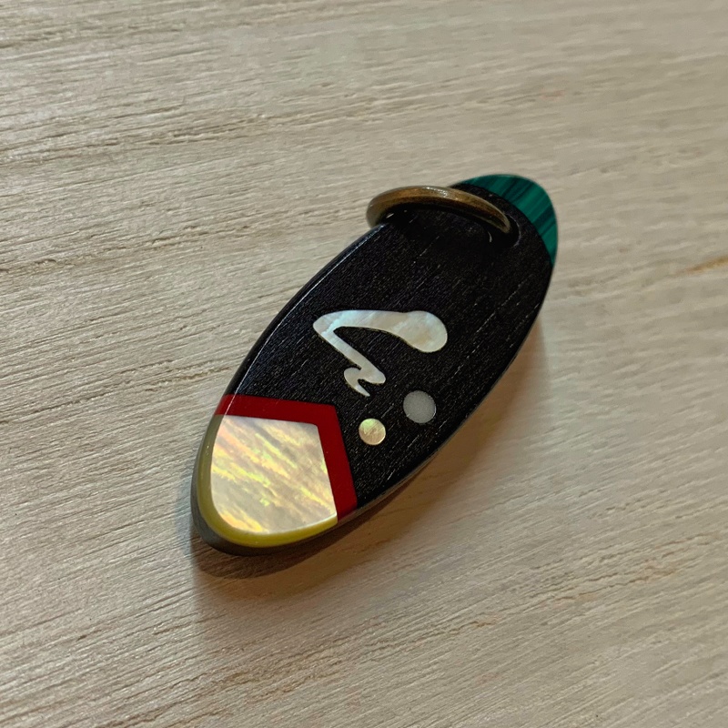 リグル 木製インレイアクセサリー(ペンダント・キーホルダー・ストラップ)