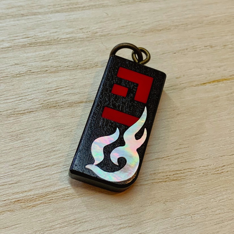 妹紅 木製インレイアクセサリー(ペンダント・キーホルダー・ストラップ)