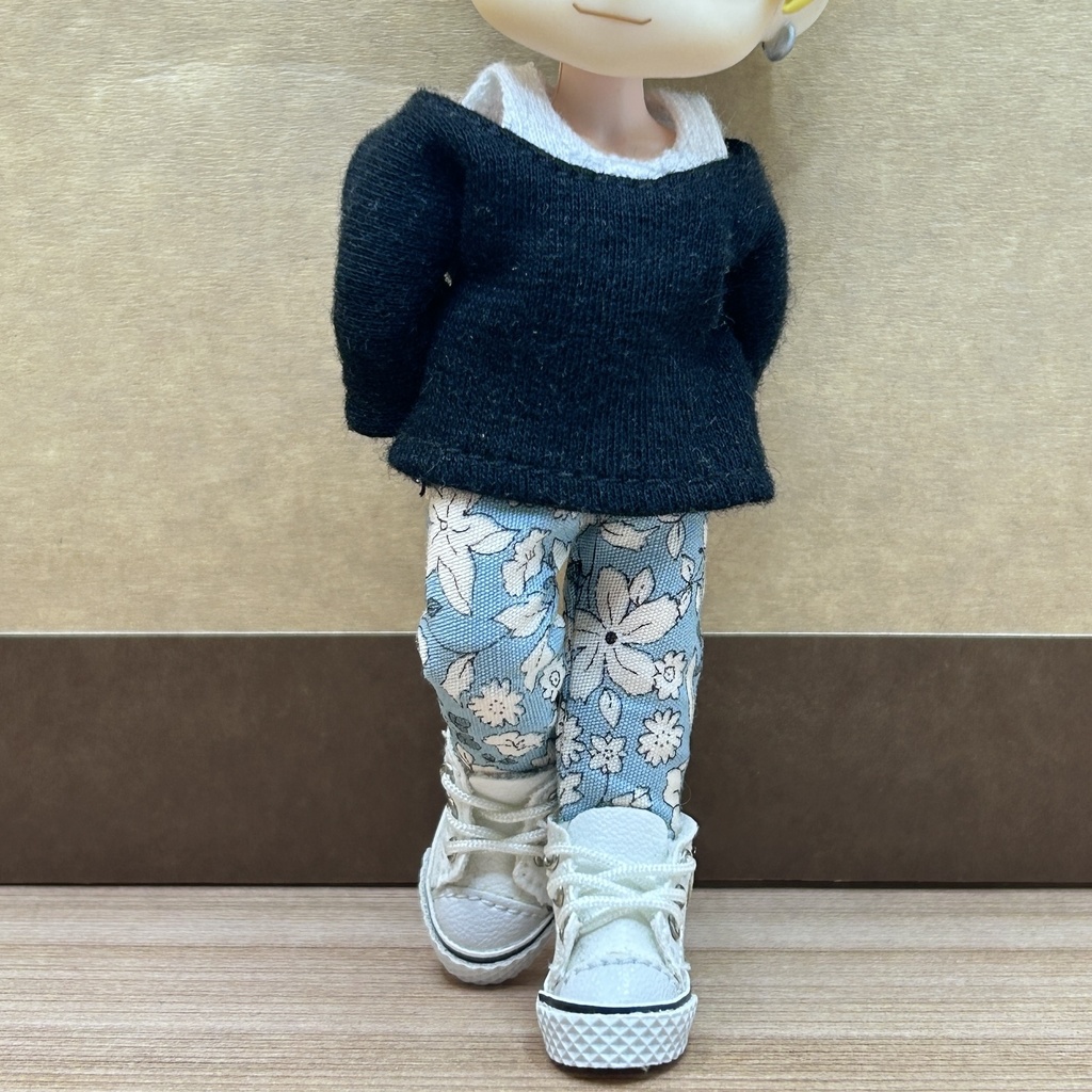 (オビツ11)パンツ 花柄