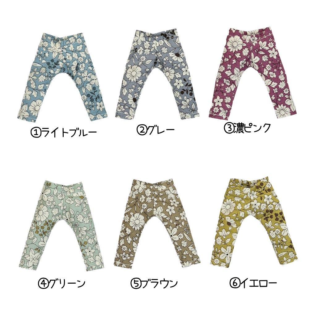 (オビツ11)パンツ 花柄