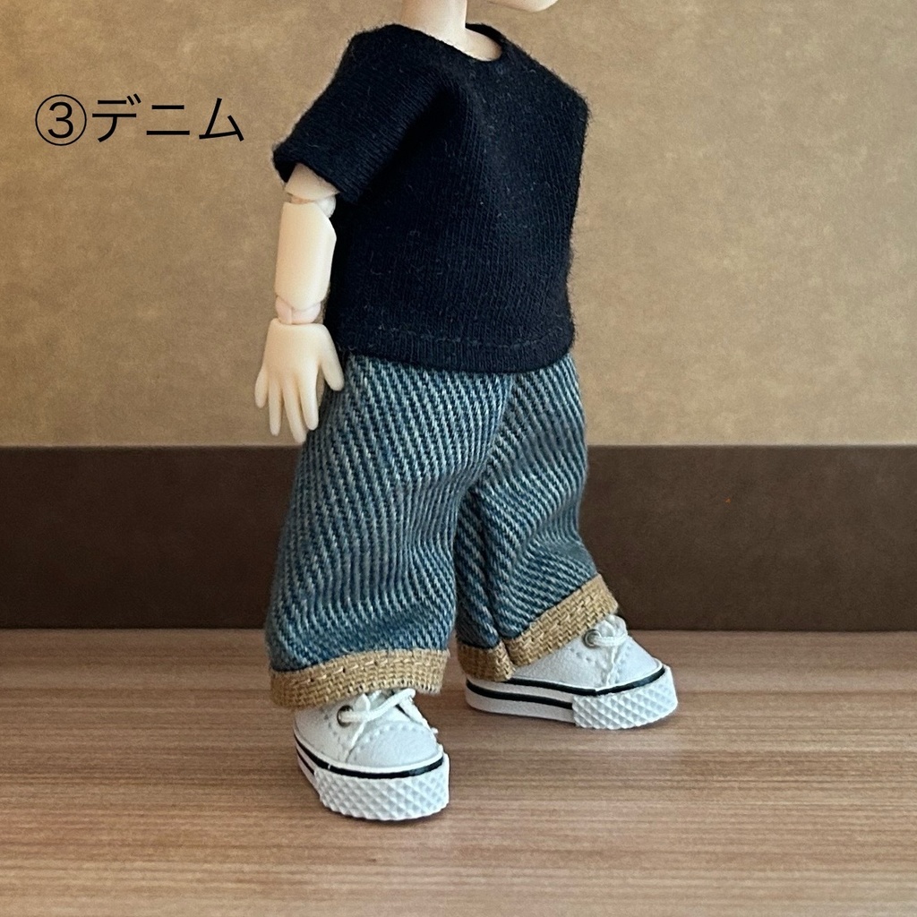 (オビツ11/ピコドー9)ワイドパンツ