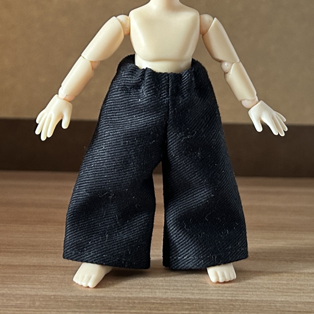 (オビツ11/ピコドー9)ワイドパンツ