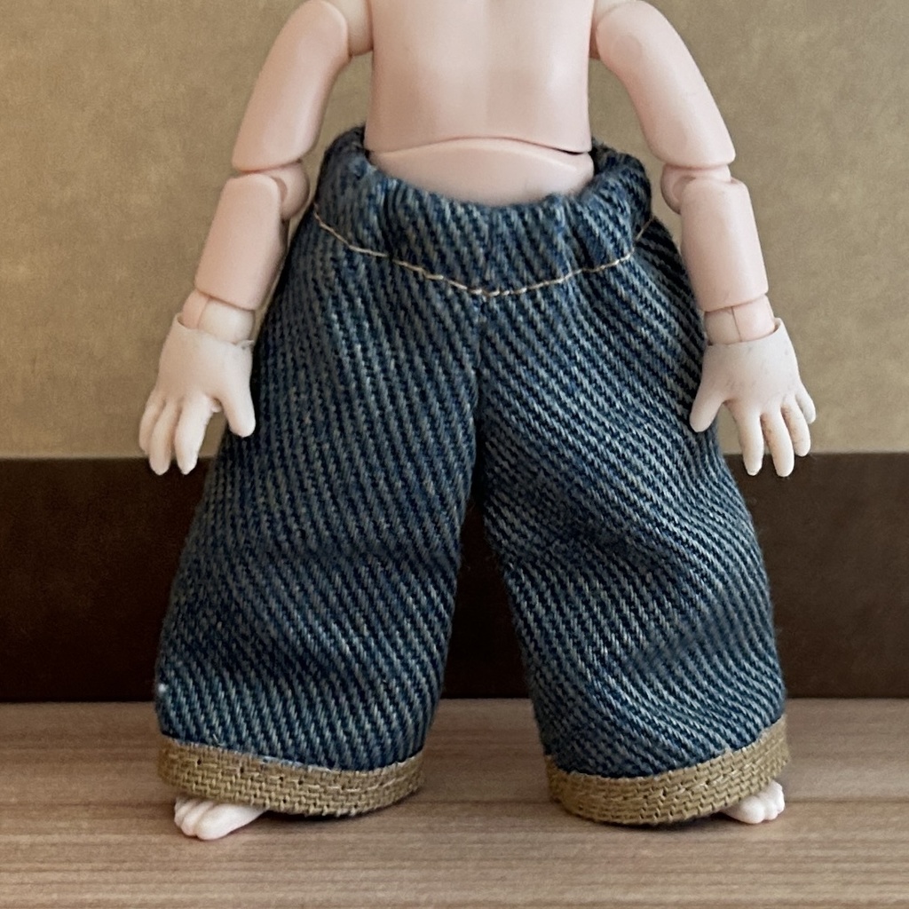 (オビツ11/ピコドー9)ワイドパンツ