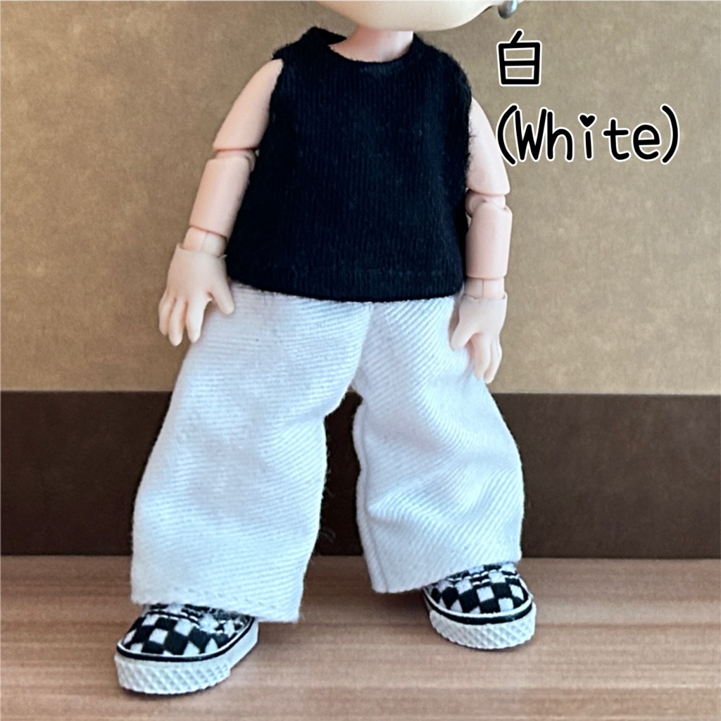 (オビツ11/ピコドー9)ワイドパンツ