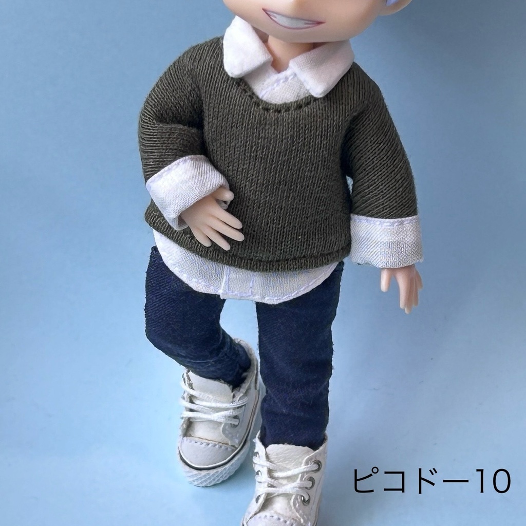 重ね着風 トレーナー【オビツ11/ピコドー/ねんどろいど】