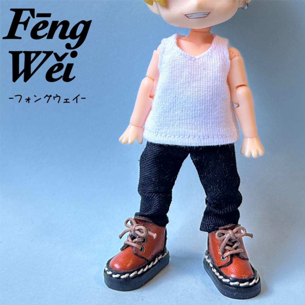 タンクトップ 黒 ノースリーブ【オビツ11 /ピコドー /ねんどろいどどーる】