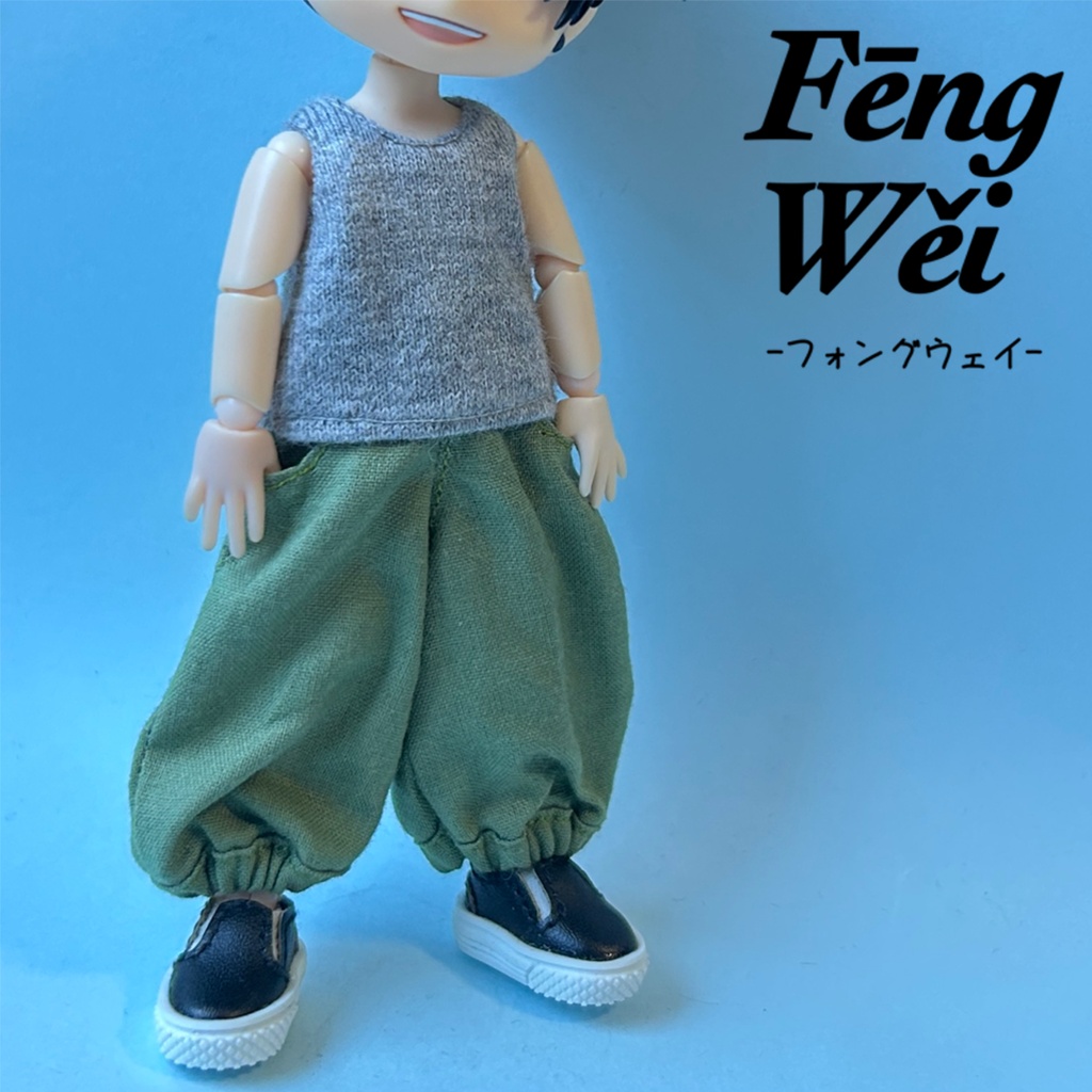 タンクトップ 黒 ノースリーブ【オビツ11 /ピコドー /ねんどろいどどーる】