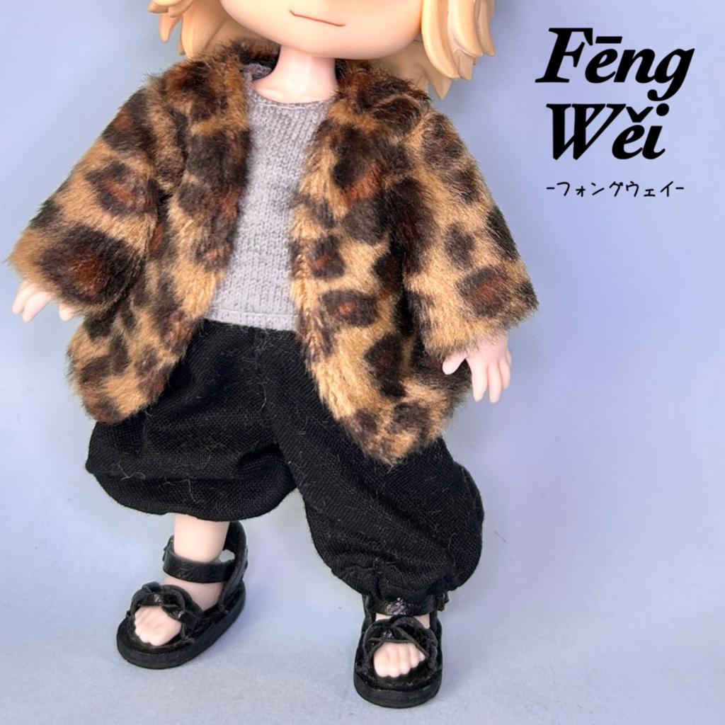 ヒョウ柄 コート【オビツ11/ピコドー 】