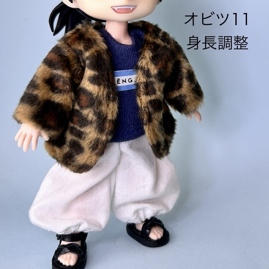 ヒョウ柄 コート【オビツ11/ピコドー 】