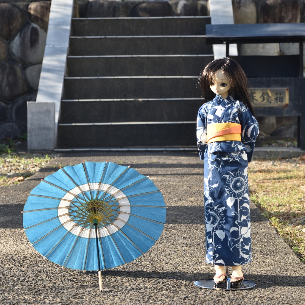 ドールサイズのミニ和傘 岐阜和傘 中張蛇の目傘 受注生産