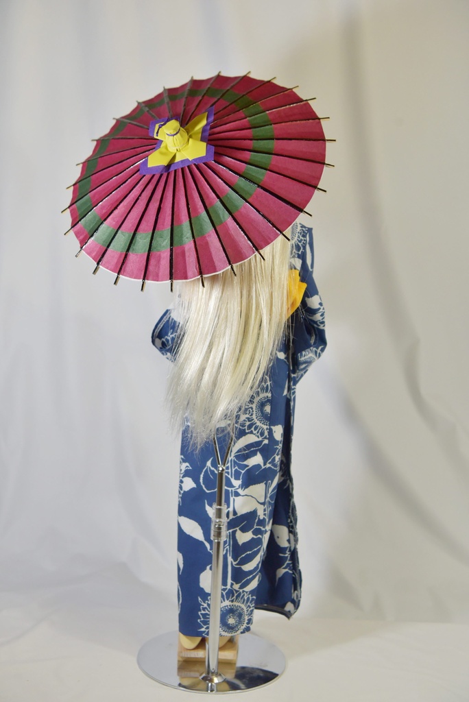 岐阜和傘 ドールサイズのミニ和傘 輪ずらし 受注生産