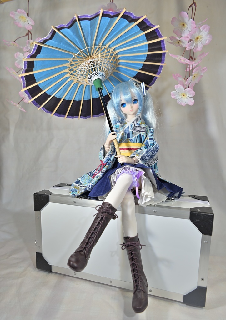 ミニ和傘　月奴