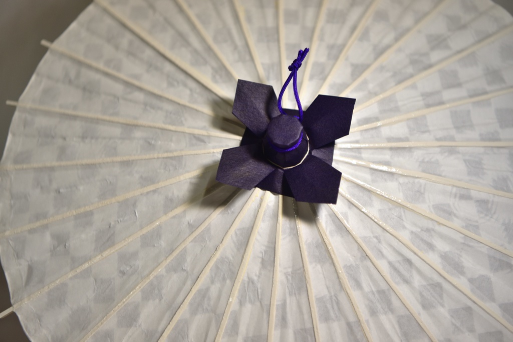 ミニ和傘 透かし模様(波紋)