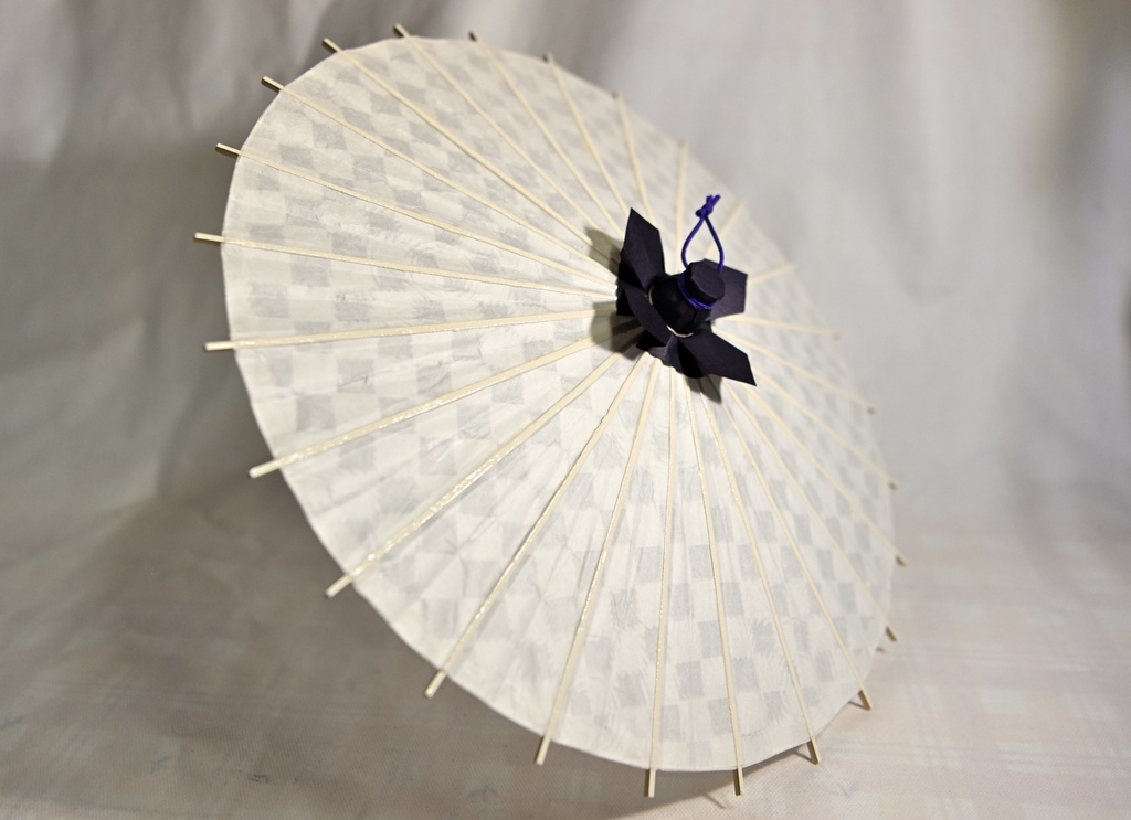 ミニ和傘 透かし模様(波紋)