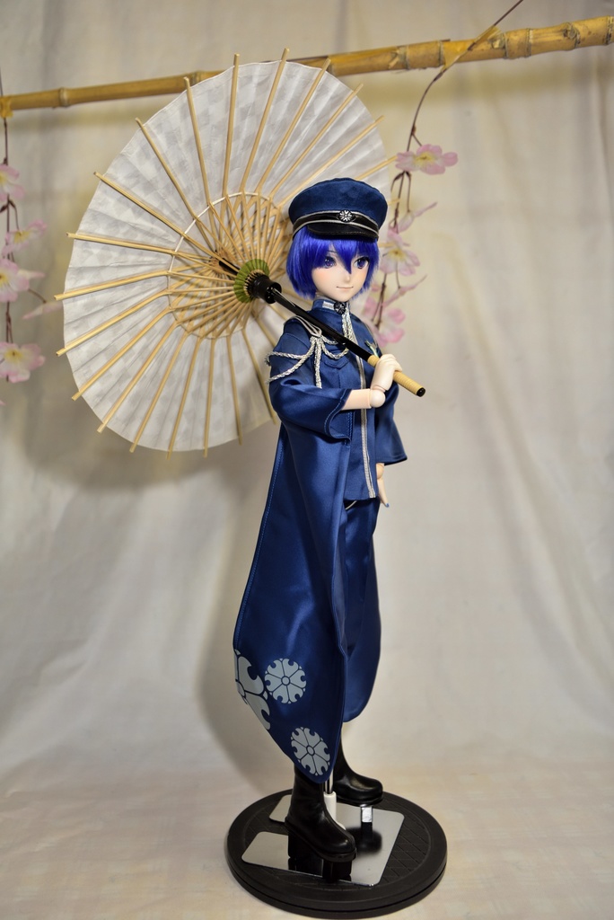 ミニ和傘 透かし模様(波紋)