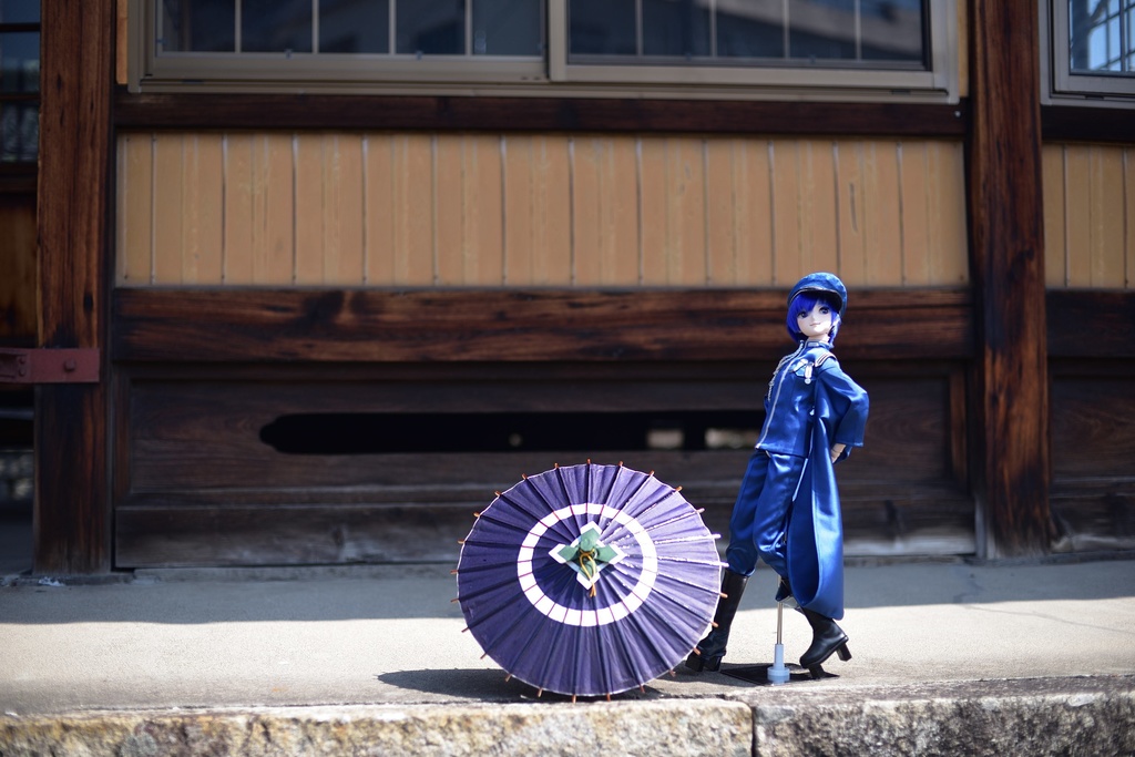 ドールサイズの蛇の目傘