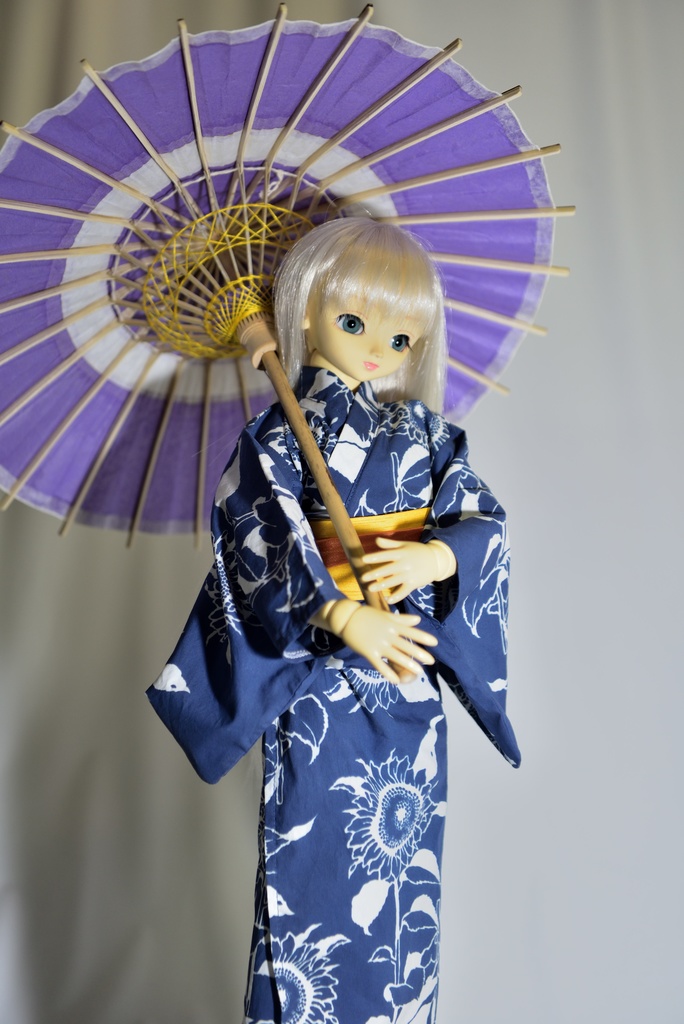 ドールサイズの和傘　1／3サイズ用蛇の目傘
