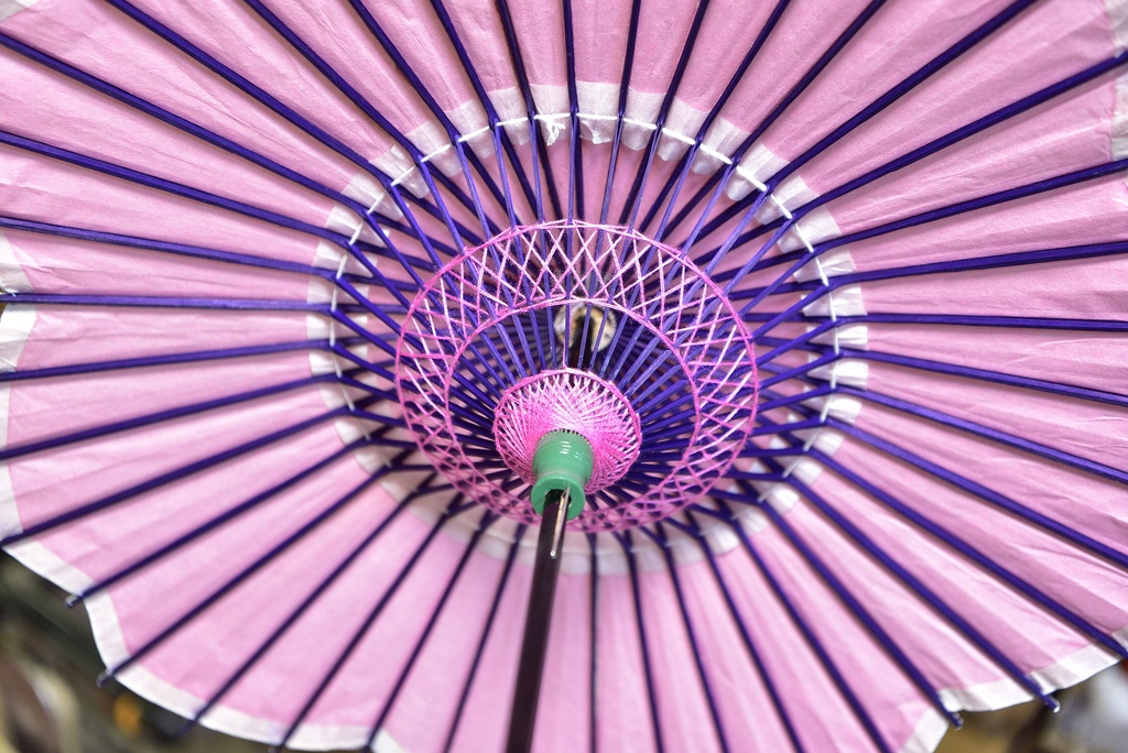 ドールサイズのミニ和傘 桜型 伝統的工芸品 岐阜和傘 予約受付です。