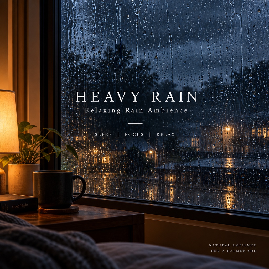 大雨の音｜睡眠・リラックス・作業用