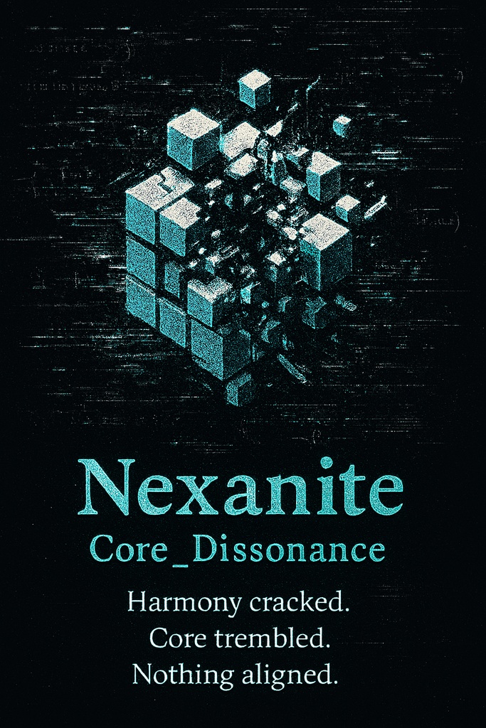 Nexanite: Core_Dissonance　（意味：「崩壊した調和」「揺らぐ核」）