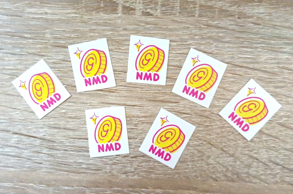 ノーマネーデー100日チャレンジシール