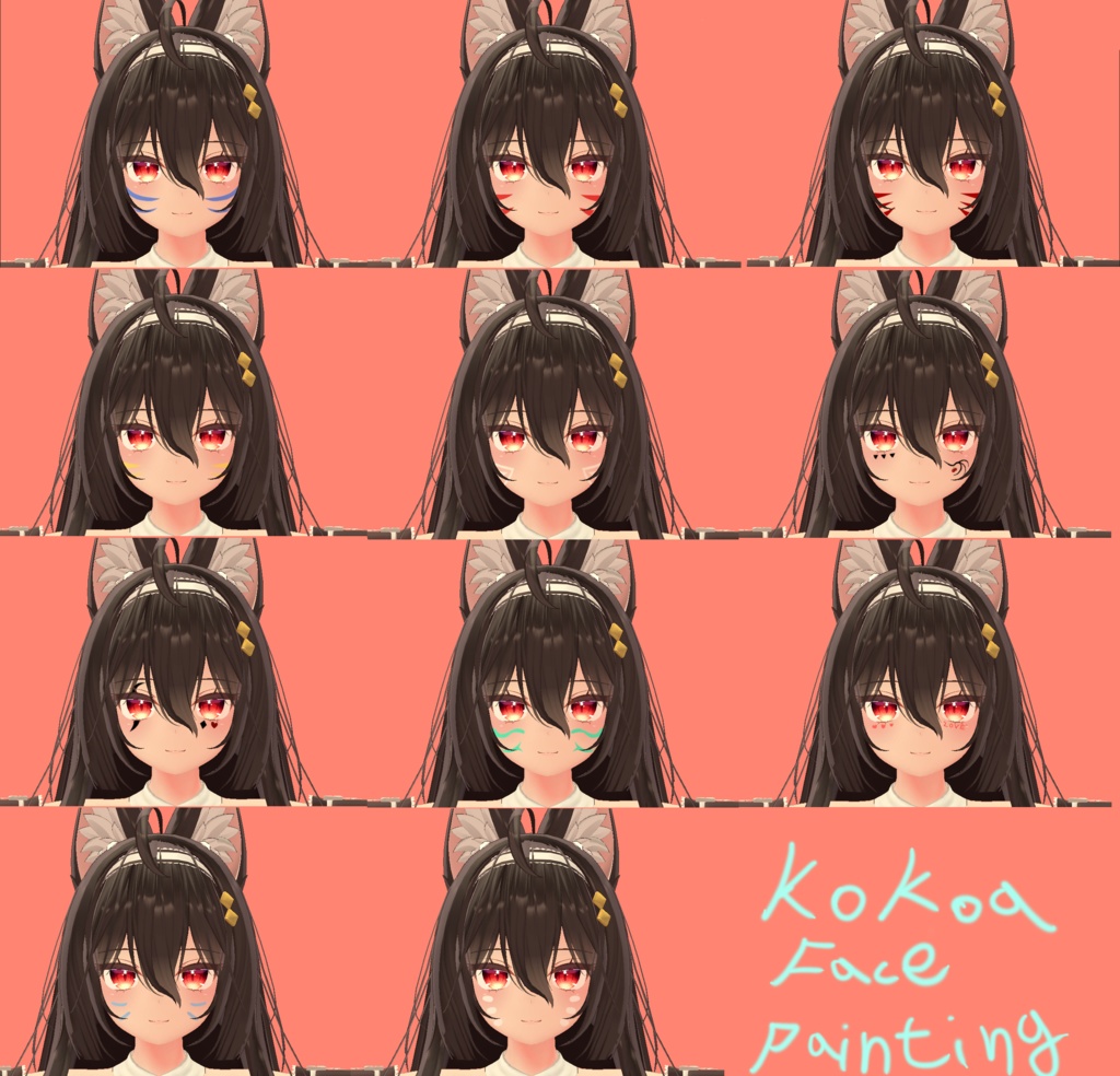 [ここあ]KoKoa Face Painting Texture