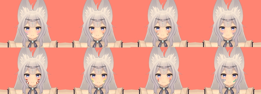 [ウルフェリア]Wolferia Face Painting Texture