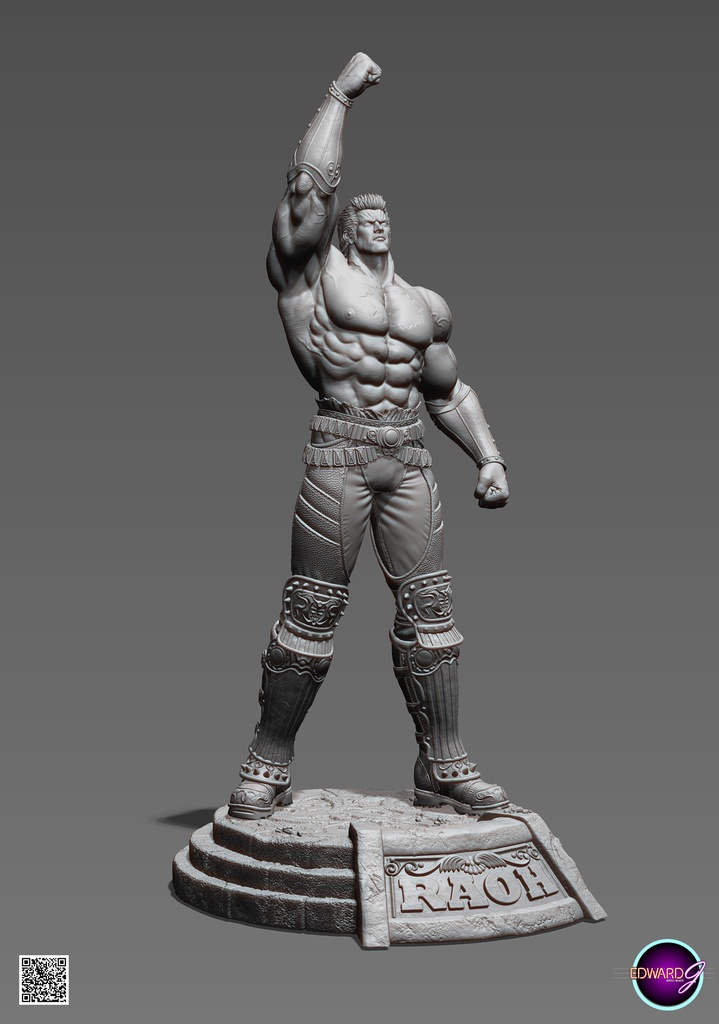 ラオウ Fist Raising Version STL