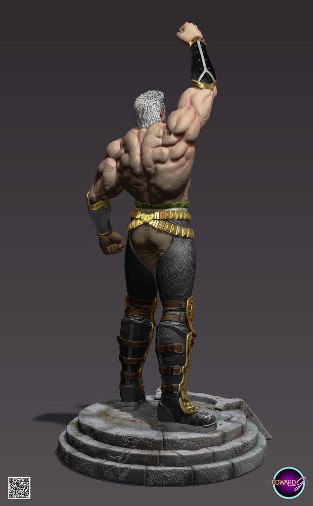 ラオウ Fist Raising Version STL