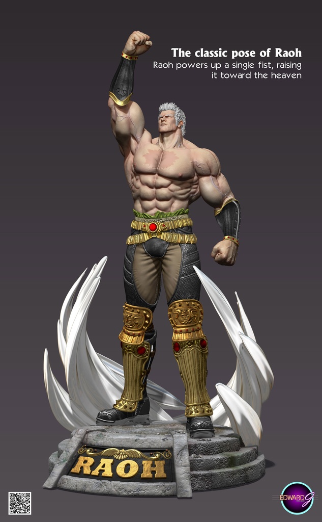 ラオウ Fist Raising Version STL