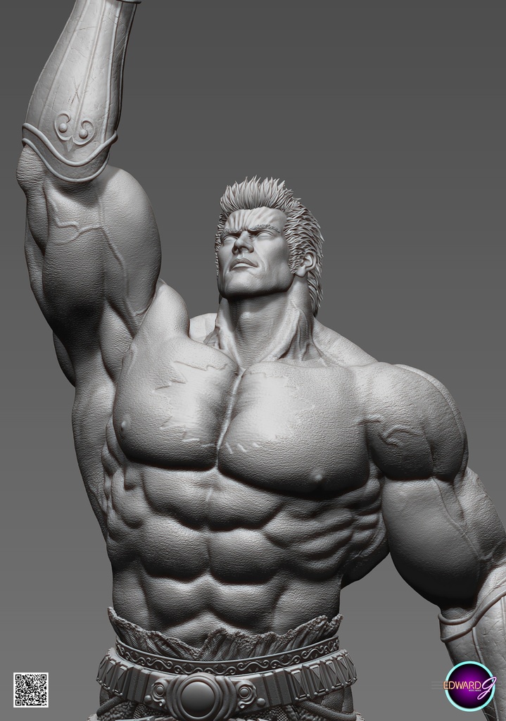 ラオウ Fist Raising Version STL