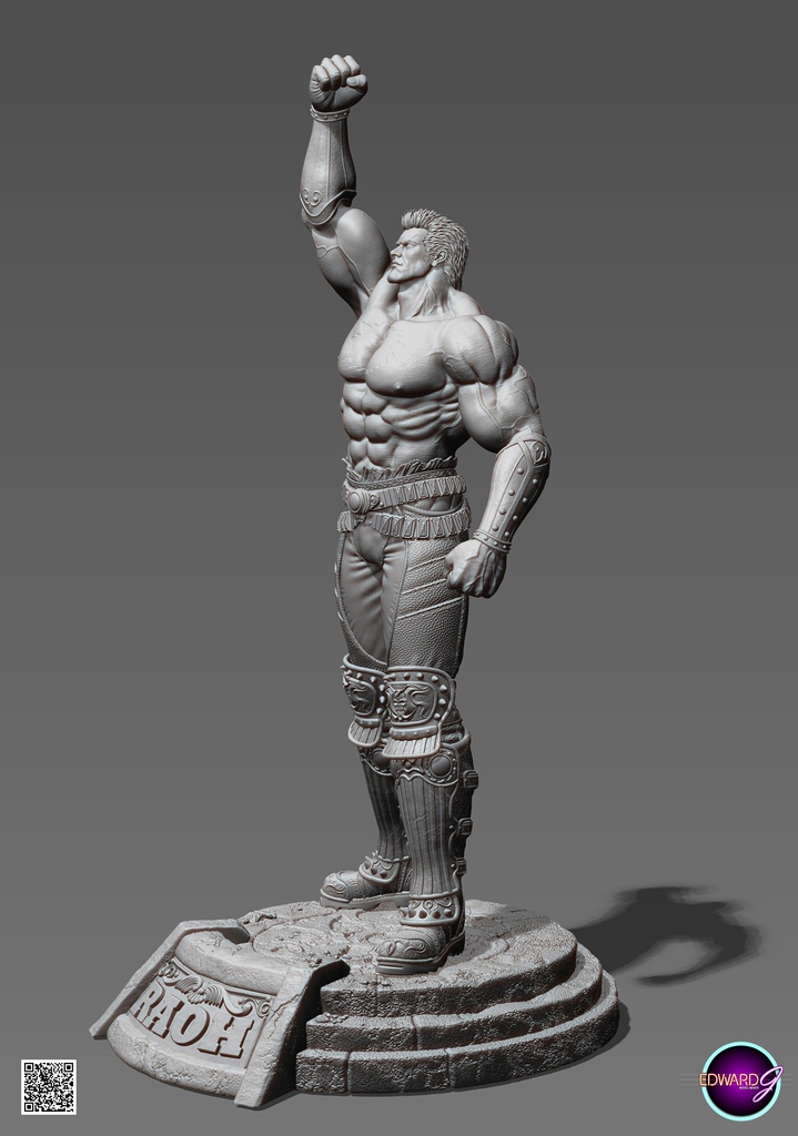 ラオウ Fist Raising Version STL
