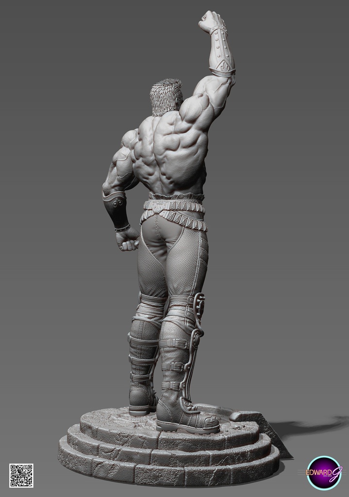 ラオウ Fist Raising Version STL