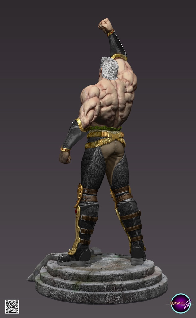 ラオウ Fist Raising Version STL