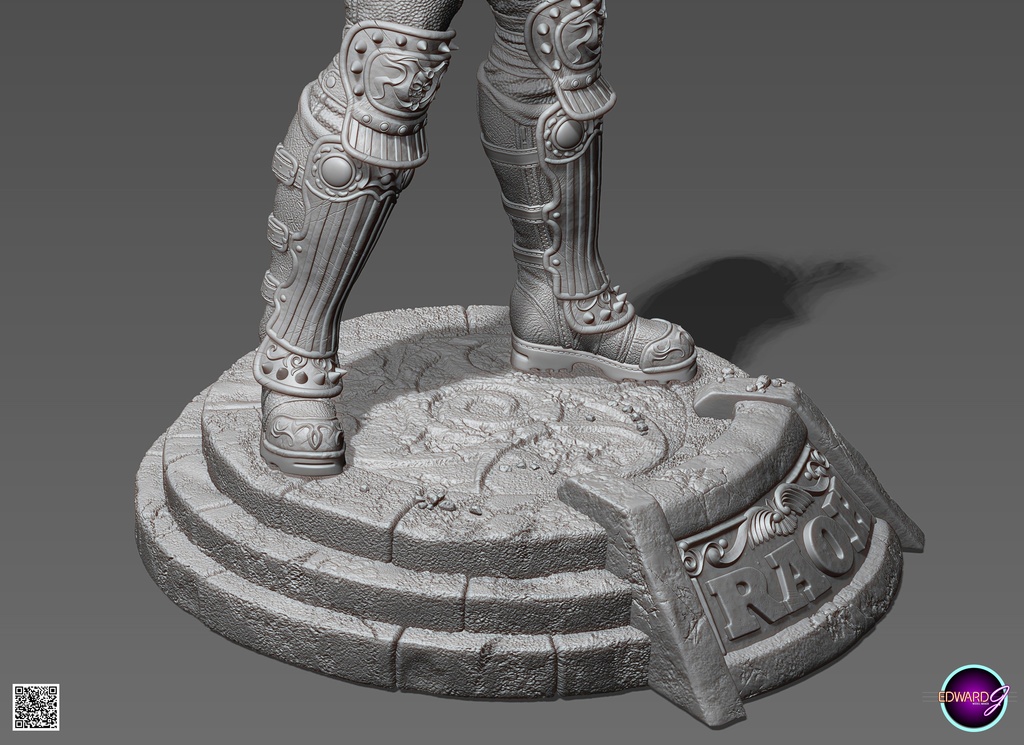 ラオウ Fist Raising Version STL