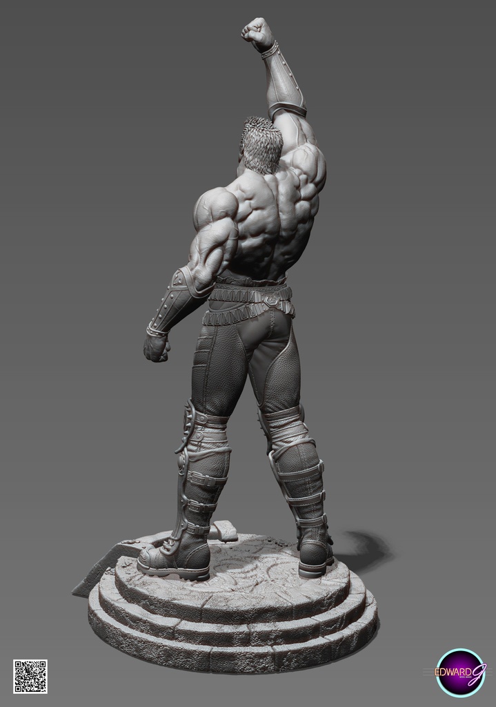 ラオウ Fist Raising Version STL