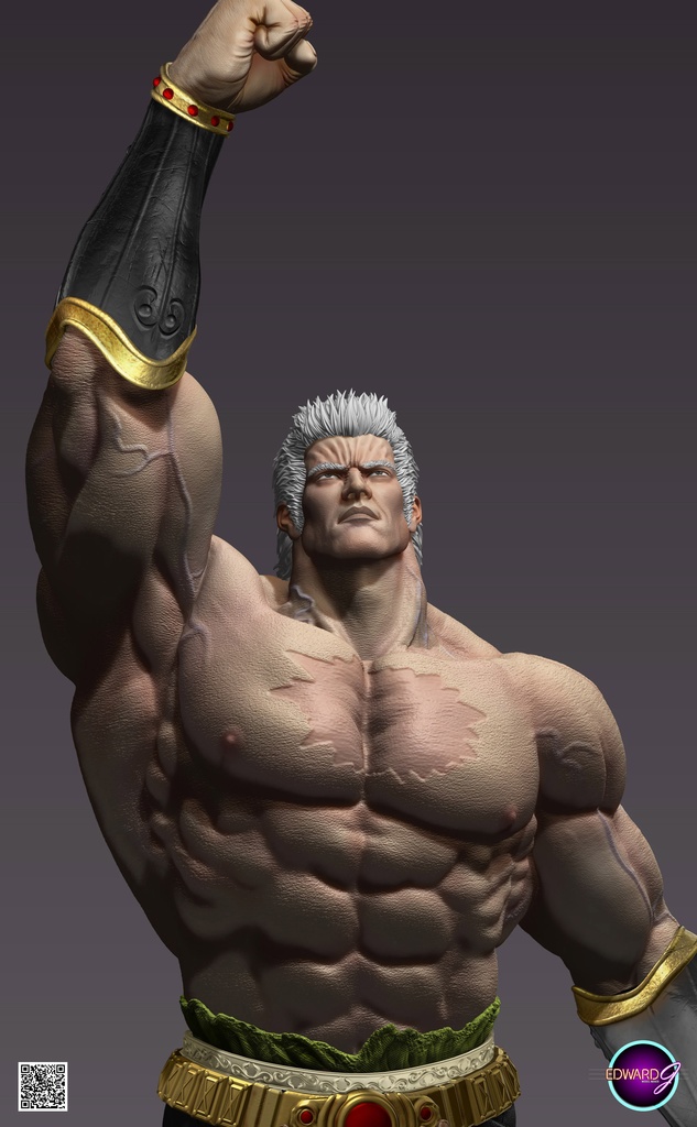 ラオウ Fist Raising Version STL