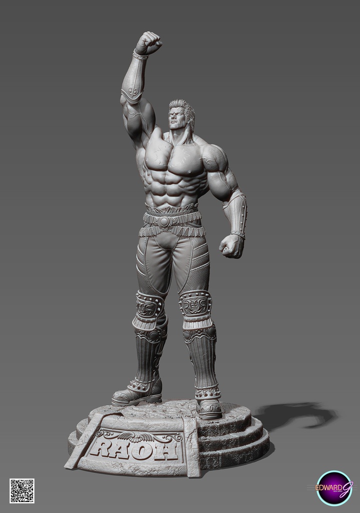 ラオウ Fist Raising Version STL