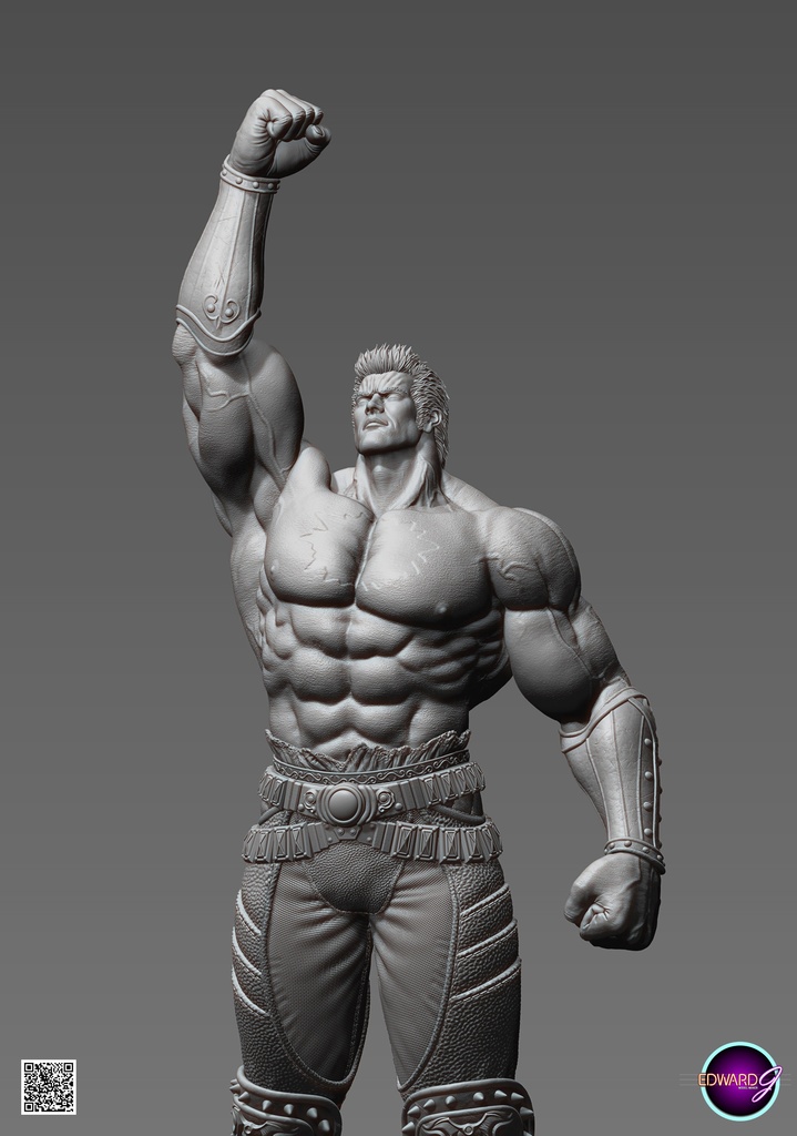 ラオウ Fist Raising Version STL